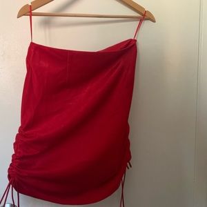 Tiger mist NWT ruched satin skirt